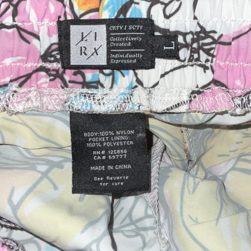 Lira Clothing: Irdell 18" Outseam Tropical-Floral Volley Shorts - Picture 9 of 11